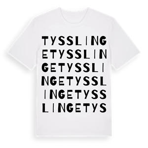 Tysslinge ordlek t-shirt – ekologisk bomull t-shirt från Pinshirt
