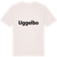 Vintage White t-shirt med Uggelbo fetstil t-shirt