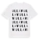 White t-shirt med Ullavi ordlek t-shirt