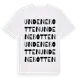 White t-shirt med Undenebotten ordlek t-shirt
