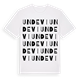 White t-shirt med Undevi ordlek t-shirt