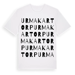 Urmakartorp ordlek t-shirt – ekologisk bomull t-shirt från Pinshirt