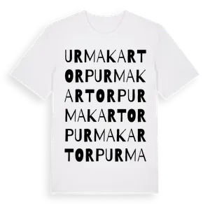 Urmakartorp ordlek t-shirt – ekologisk bomull t-shirt från Pinshirt