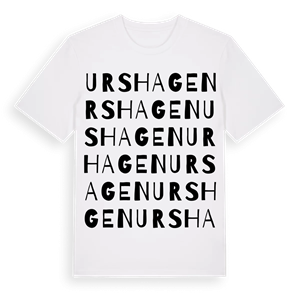 Urshagen ordlek t-shirt – ekologisk bomull t-shirt från Pinshirt