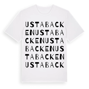 Ustabacken ordlek t-shirt – ekologisk bomull t-shirt från Pinshirt