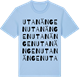Blue Soul t-shirt med Utanängen ordlek t-shirt