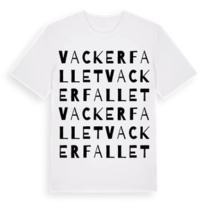 Vackerfallet ordlek t-shirt – ekologisk bomull t-shirt från Pinshirt