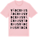 Pink Cotton t-shirt med Väderhus ordlek t-shirt