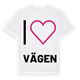Jag älskar Vägen t-shirt stort tryck