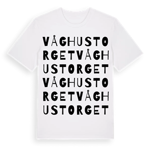 Våghustorget ordlek t-shirt – ekologisk bomull t-shirt från Pinshirt