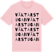 Pink Cotton t-shirt med Väktarstugan ordlek t-shirt