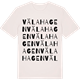 Vintage White t-shirt med Välahagen ordlek t-shirt