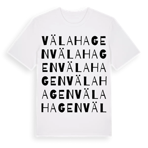 Välahagen ordlek t-shirt – ekologisk bomull t-shirt från Pinshirt
