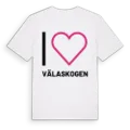 Jag älskar Välaskogen t-shirt stort tryck