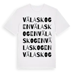 Välaskogen ordlek t-shirt – ekologisk bomull t-shirt från Pinshirt