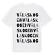 White t-shirt med Välaskogen ordlek t-shirt