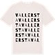Vintage White t-shirt med Vallersta ordlek t-shirt