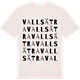 Vintage White t-shirt med Vallsätra ordlek t-shirt