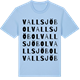 Blue Soul t-shirt med Vallsjöbol ordlek t-shirt