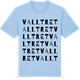 Blue Soul t-shirt med Valltret ordlek t-shirt