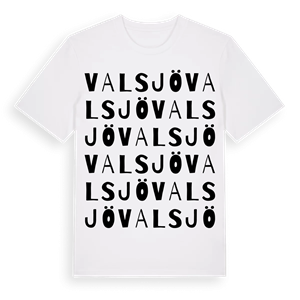 Valsjö ordlek t-shirt – ekologisk bomull t-shirt från Pinshirt