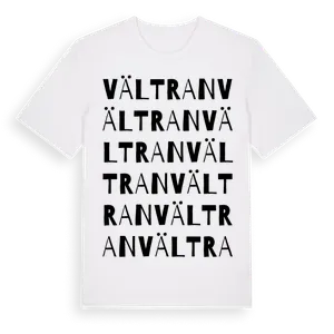 Vältran ordlek t-shirt – ekologisk bomull t-shirt från Pinshirt