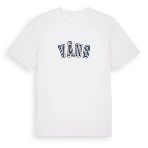 Väng college t-shirt – ekologisk bomull t-shirt från Pinshirt