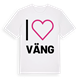 White t-shirt med Jag älskar Väng t-shirt stort tryck