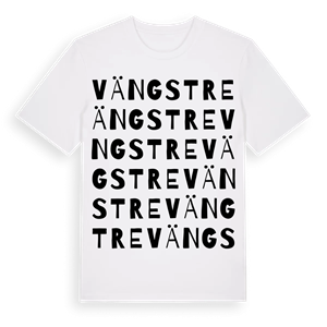 Vängstre ordlek t-shirt – ekologisk bomull t-shirt från Pinshirt