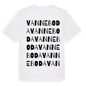 Vanneboda ordlek t-shirt – ekologisk bomull t-shirt från Pinshirt