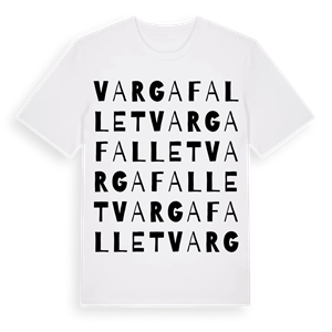 Vargafallet ordlek t-shirt – ekologisk bomull t-shirt från Pinshirt