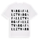 Vargafallet ordlek t-shirt