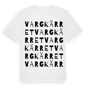 Vargkärret ordlek t-shirt – ekologisk bomull t-shirt från Pinshirt