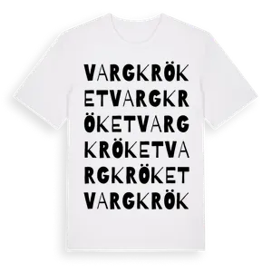 Vargkröket ordlek t-shirt – ekologisk bomull t-shirt från Pinshirt