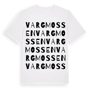 Vargmossen ordlek t-shirt – ekologisk bomull t-shirt från Pinshirt