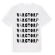 White t-shirt med Vargtorp ordlek t-shirt
