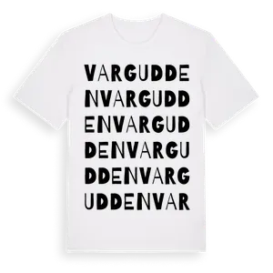 Vargudden ordlek t-shirt – ekologisk bomull t-shirt från Pinshirt
