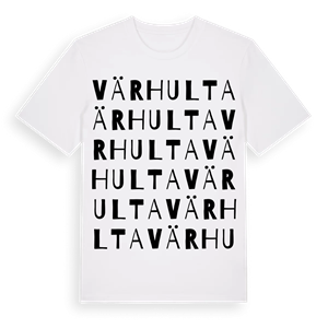 Värhulta ordlek t-shirt – ekologisk bomull t-shirt från Pinshirt