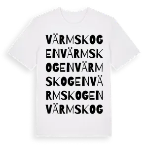 Värmskogen ordlek t-shirt – ekologisk bomull t-shirt från Pinshirt