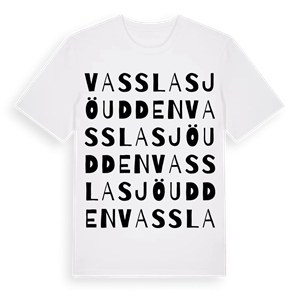 Vasslasjöudden ordlek t-shirt – ekologisk bomull t-shirt från Pinshirt
