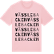 Pink Cotton t-shirt med Vässlebacken ordlek t-shirt