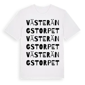 Västerängstorpet ordlek t-shirt – ekologisk bomull t-shirt från Pinshirt