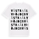 White t-shirt med Västra Älvhöjden ordlek t-shirt