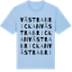 Blue Soul t-shirt med Västra brickan ordlek t-shirt
