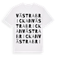 White t-shirt med Västra brickan ordlek t-shirt