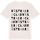 Vintage White t-shirt med Västra brickan ordlek t-shirt
