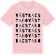 Pink Cotton t-shirt med Västra Estabo ordlek t-shirt