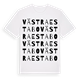 White t-shirt med Västra Estabo ordlek t-shirt
