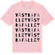 Pink Cotton t-shirt med Västra Fallet ordlek t-shirt