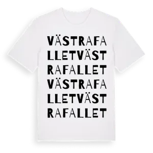 Västra Fallet ordlek t-shirt – ekologisk bomull t-shirt från Pinshirt
